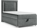 Best for Home Boxspringbett Trinity K-3 SINGLE mit Bettkasten & Topper Grau Bild 2