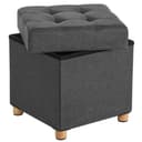 SONGMICS Sitzhocker mit Stauraum Dunkelgrau Bild 2