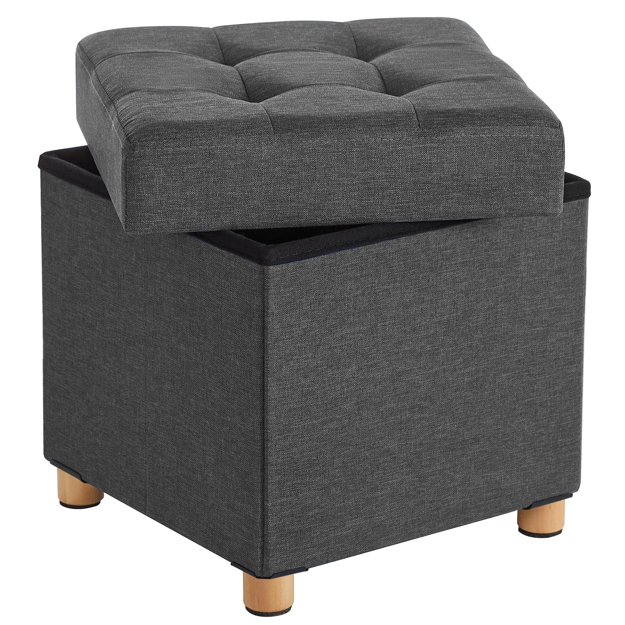 SONGMICS Sitzhocker mit Stauraum Dunkelgrau - Bild 2
