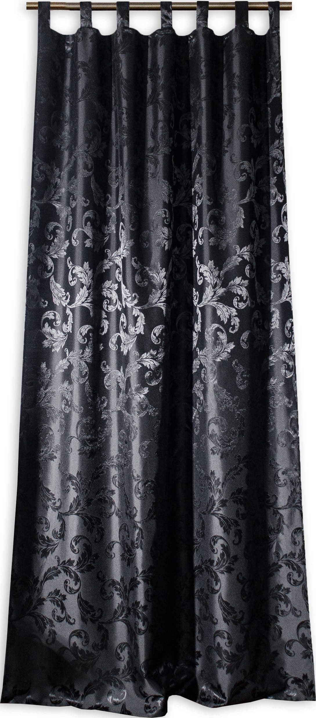 Clever-Kauf-24 Schlaufenschal Lyon Schwarz Barock Ornament - Bild 2