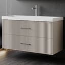 Karen Waschtisch-Set Liana mit Keramikwaschbecken Pastellbraun Bild 2