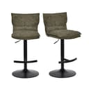Duhome Barhocker 5501A1 2er Set Bouclé Grün Bild 2