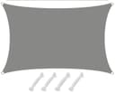 AMANKA Sonnensegel Grau UV-Schutz 2x1m Polyester Bild 2