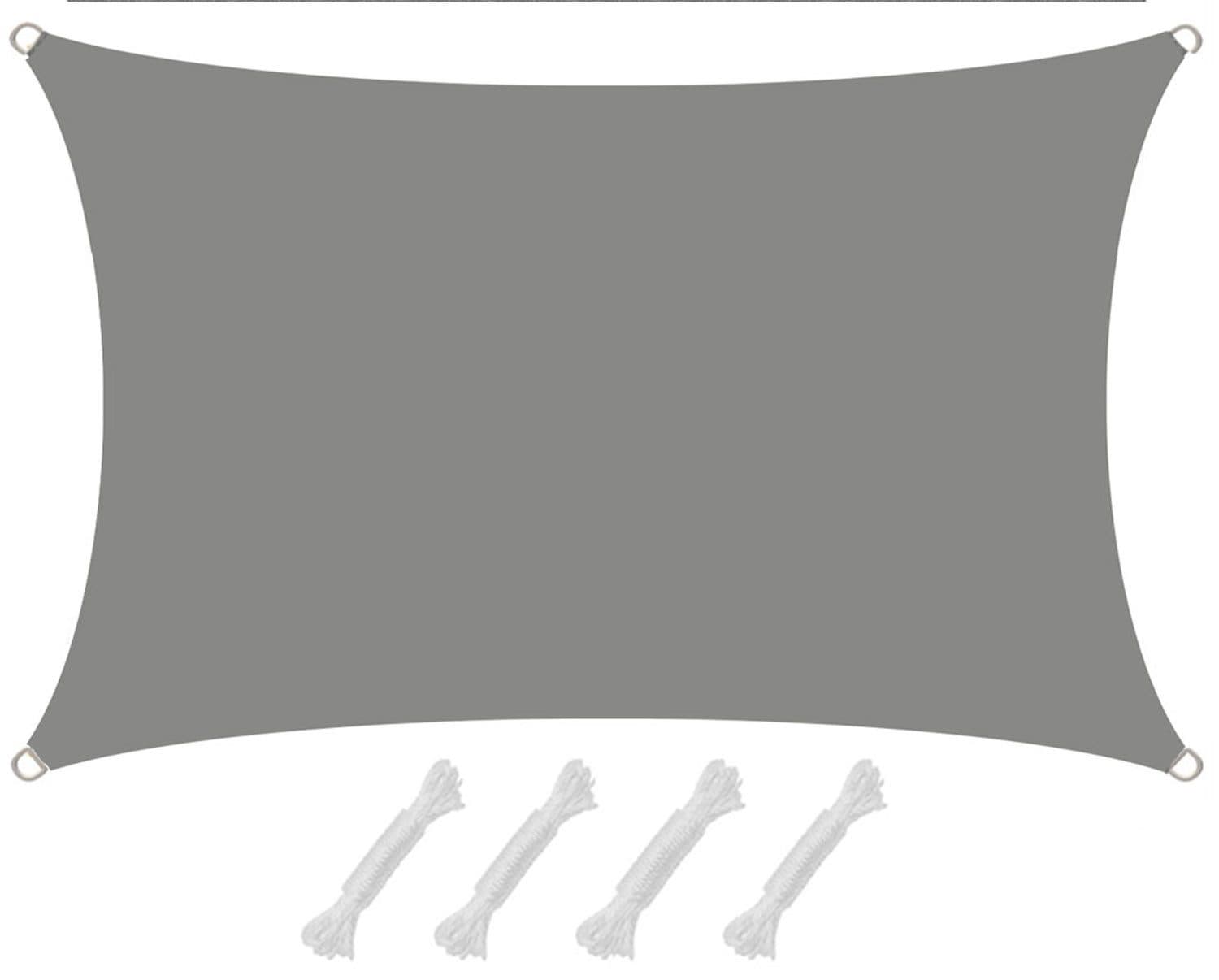 AMANKA Sonnensegel Grau UV-Schutz 2x1m Polyester - Bild 2