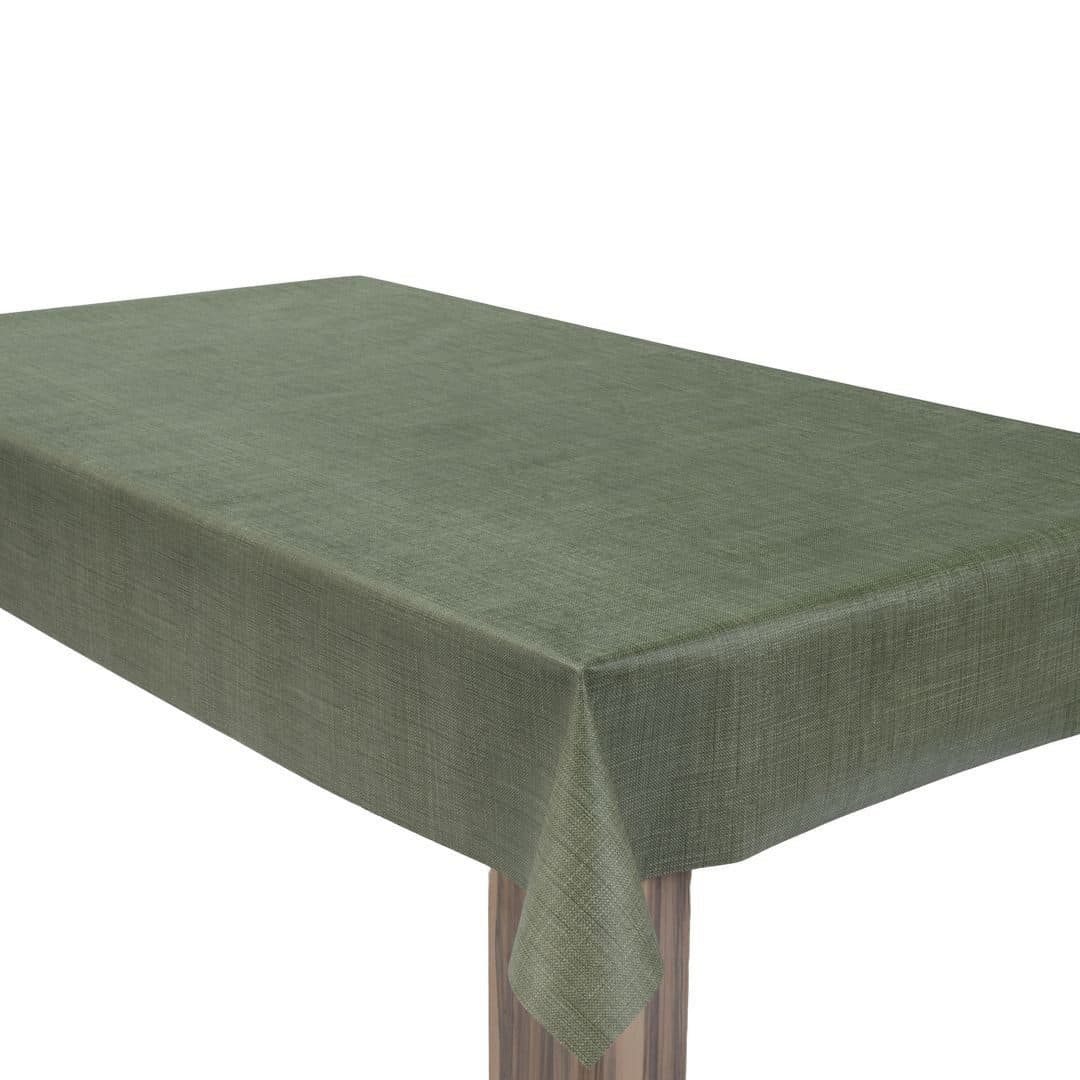 laro Wachstuchtischdecke Olivgrün PVC Wasserabweisend - Bild 2