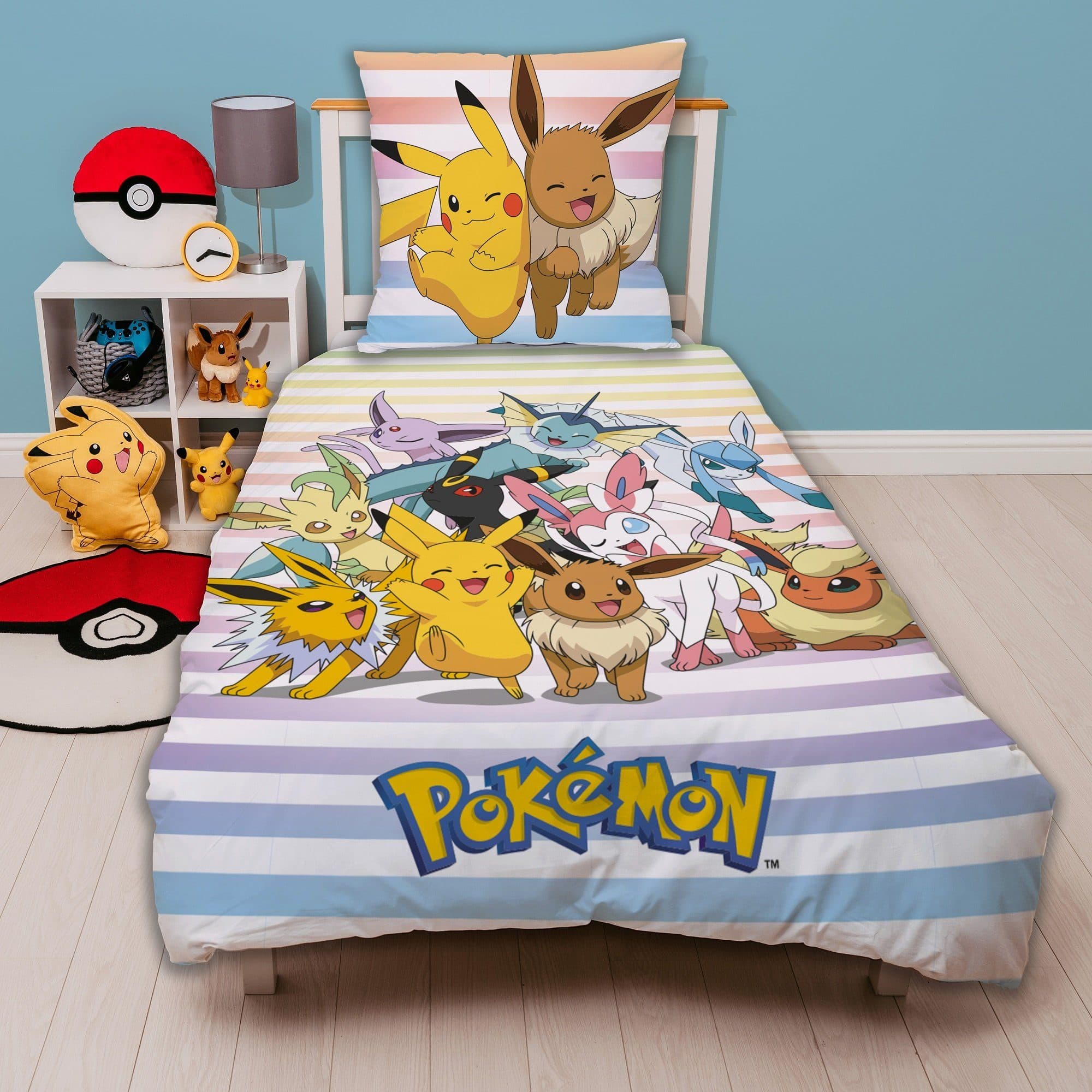 Familando Kinderbettwäsche Pokemon Bunt Renforcé 2-teilig - Bild 2