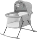 Kinderkraft LOVI Baby-Reisebett Grau 3-in-1 Wiege mit Insektenschutz Bild 2