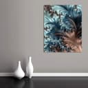 Garderobenleiste QUEENCE Azalea Türkis Bronze Acrylglas Wandgarderobe Bild 2