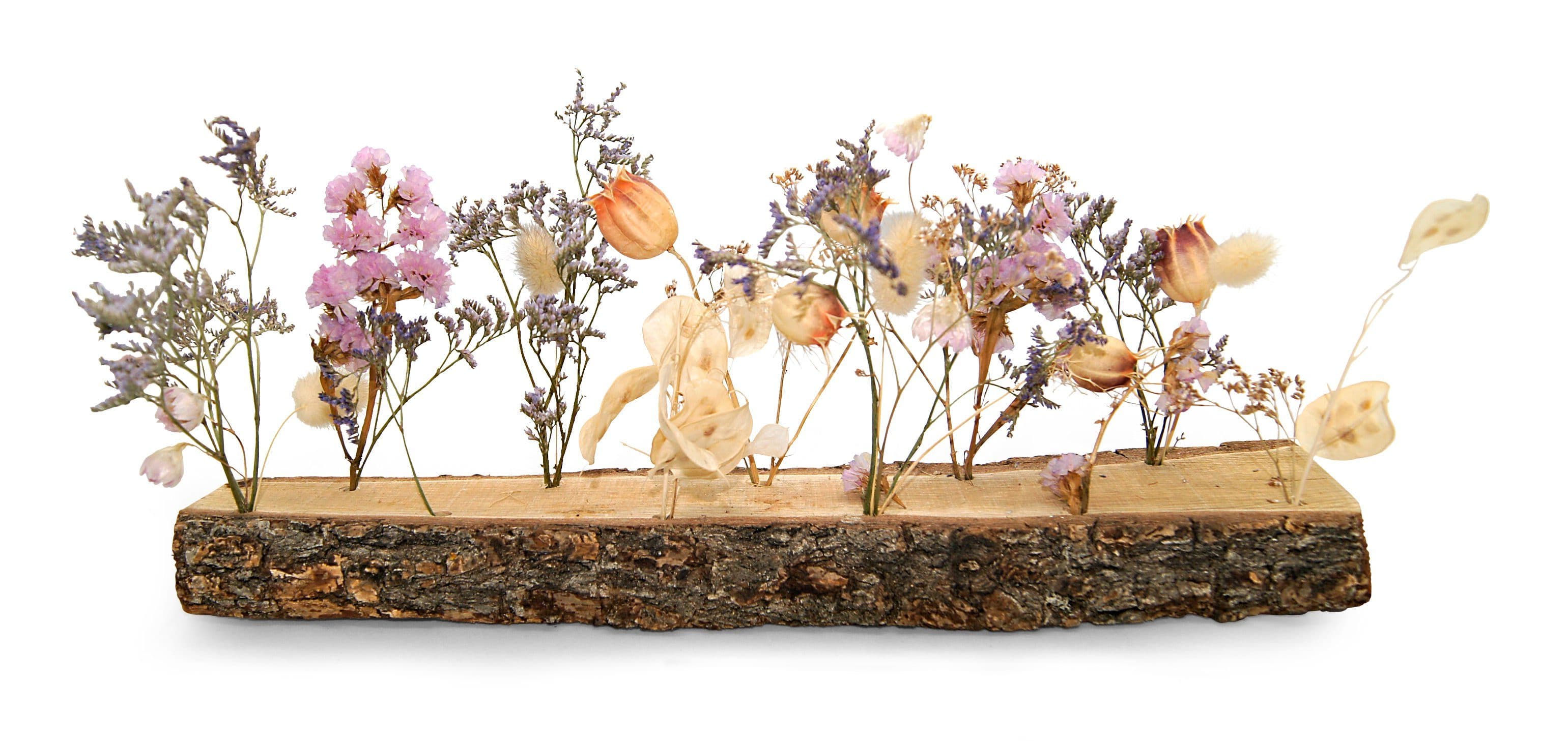 meinvipshop Dekotablett Trockenblumen Arrangement XXL Natur - Bild 2