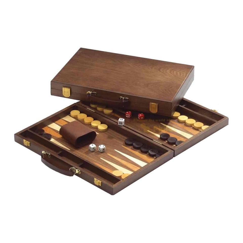 Philos Backgammon Holz Koffer Periandros