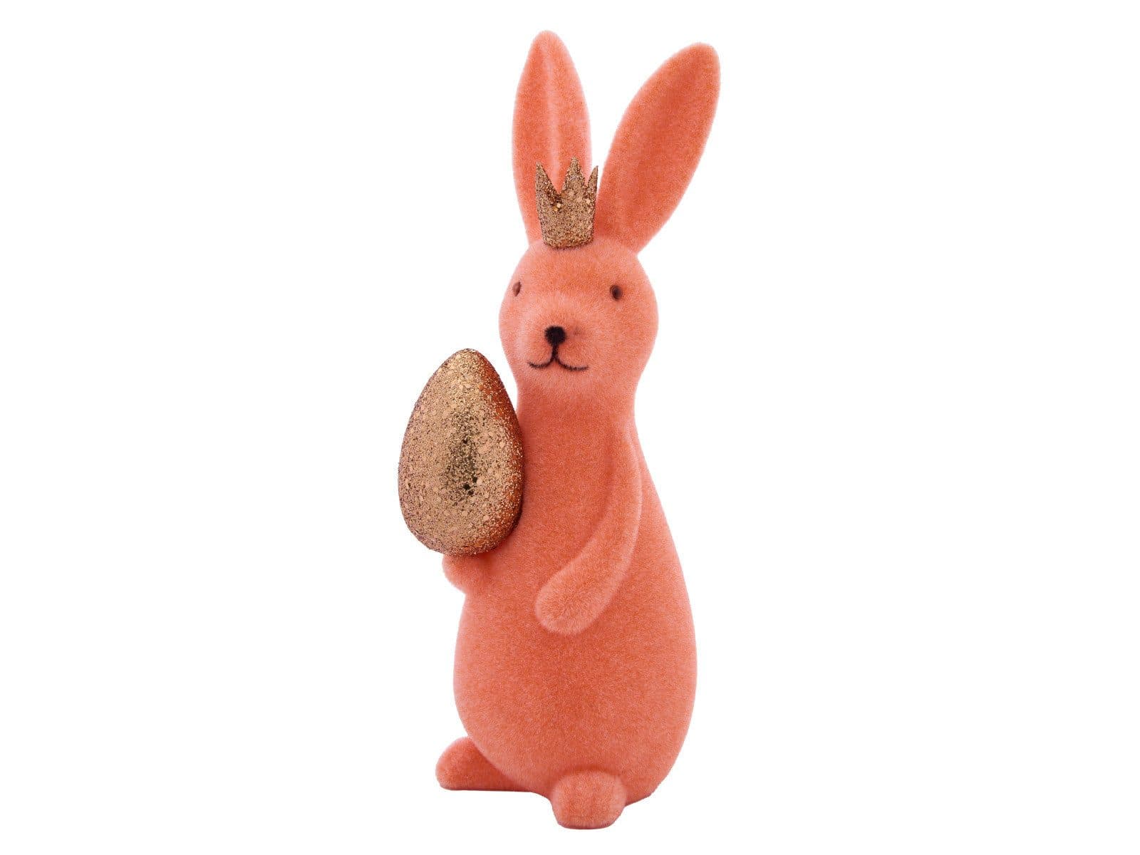 Werner Voß Dekofigur Hase mit Ei Rosa