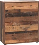 FORTE Kommode Tempra 4 Schubkästen Braun Holzoptik Bild 2