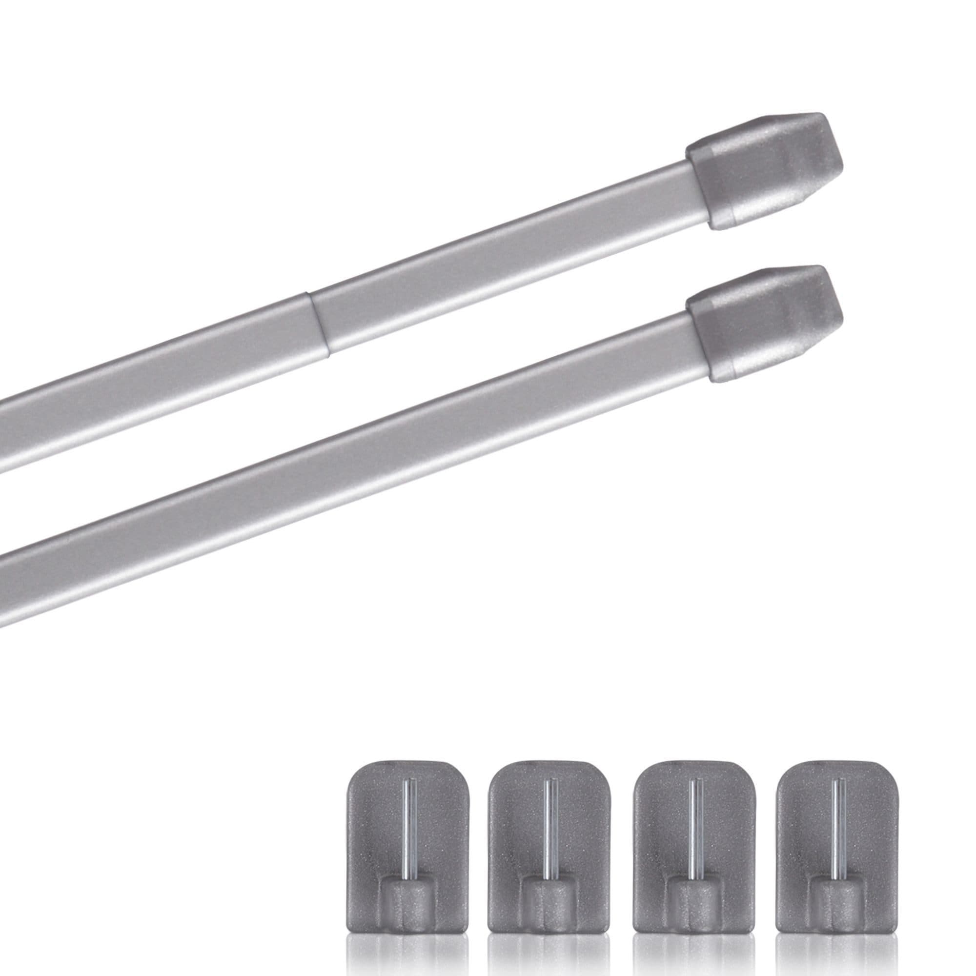 Bestlivings Vitragestange 2er-Pack Edelstahl Silber Ausziehbar - Bild 2