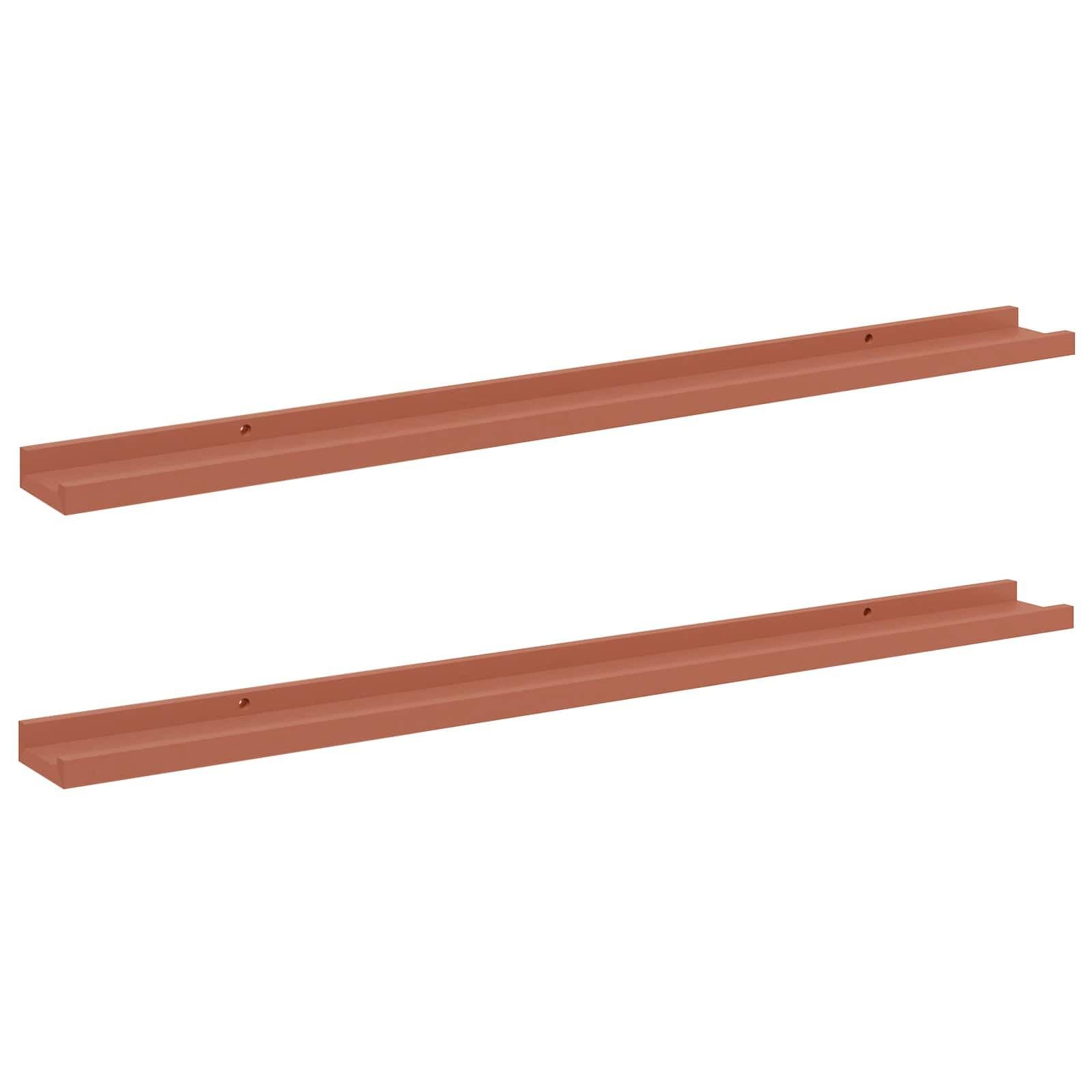 vidaXL Wandregal 2-tlg. Rot Holzwerkstoff Modern - Bild 2