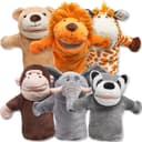 JOYIN 6 Stück Tier Handpuppen Spielzeug Set für Kinder Bild 2