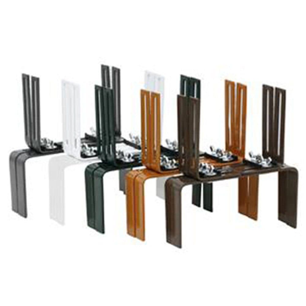 BigDean Blumenkastenhalter Wandhalter Terracotta H-Form 1 Paar