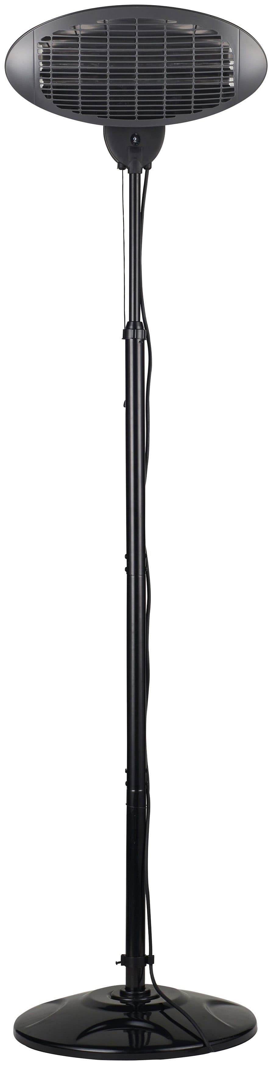 TEPRO Heizstrahler Schwarz mit Quarz-Heizelement