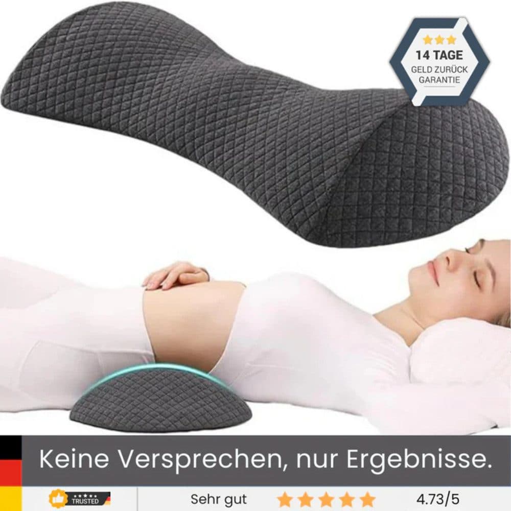 HEALTHSON Rückenkissen LumbaRelax® Grau Memory-Schaum - Bild 2
