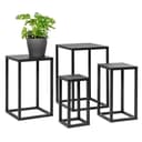 bremermann Blumenhocker 4er-Set Metall-Blumenständer Schwarz Bild 2
