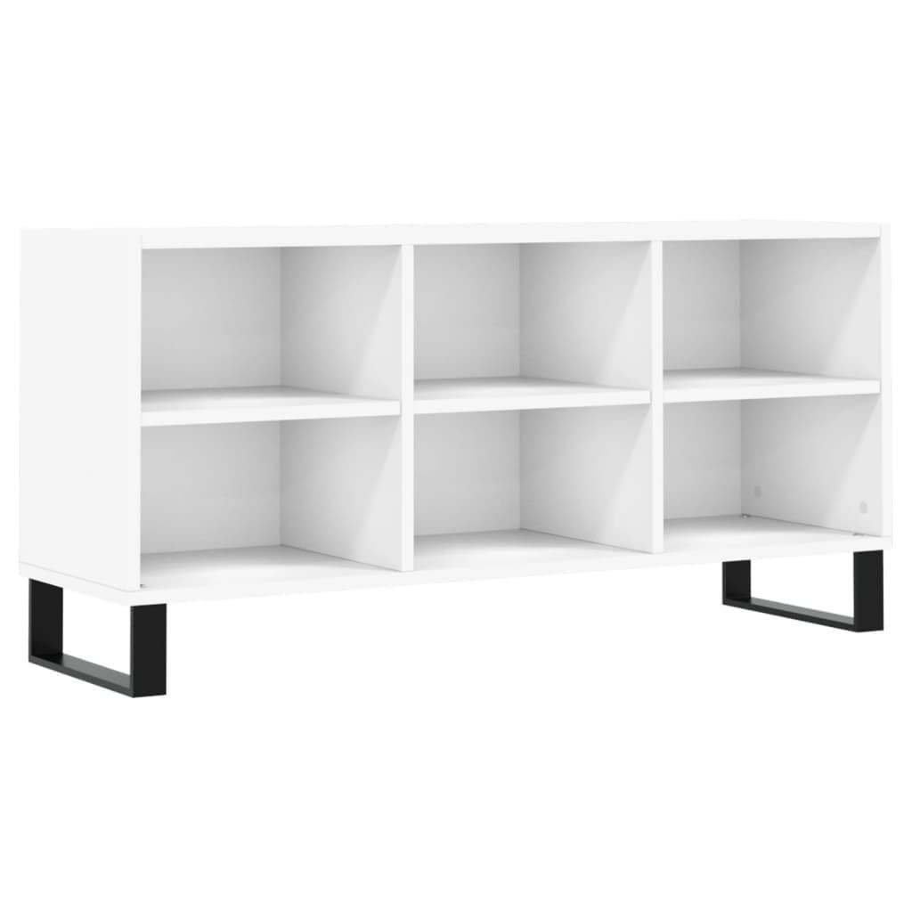 vidaXL TV-Schrank Weiß Holzwerkstoff 6 Fächer - Bild 2