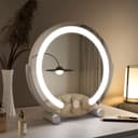 WDWRITTI Schminkspiegel mit Beleuchtung 360° drehbar dimmbar Bild 2