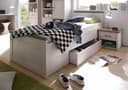 Carryhome Jugendbett Luca Stauraumbett Landhaus Design Weiß Bild 2