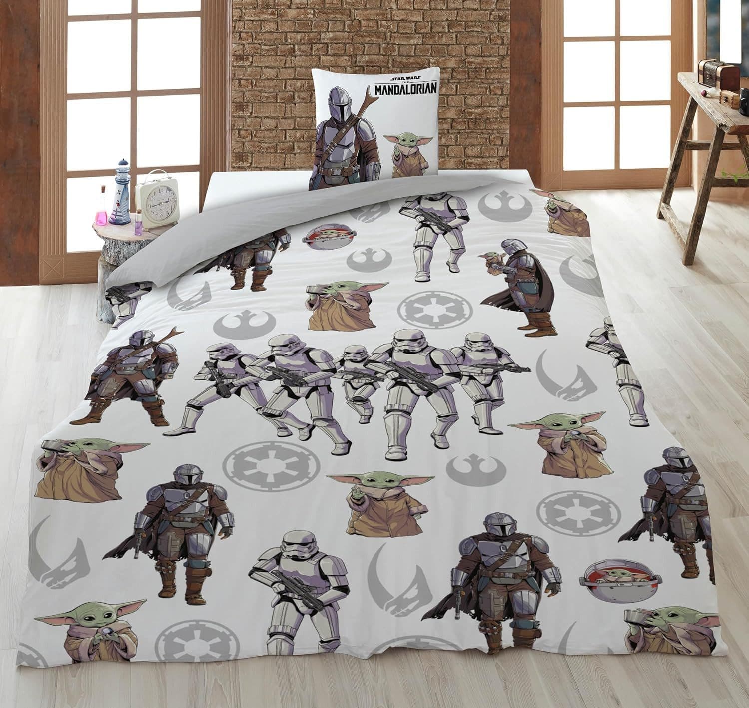 Aymax Star Wars The Mandalorian Wende-Bettwäsche Set 2-tlg. 135x200 cm - Bild 2