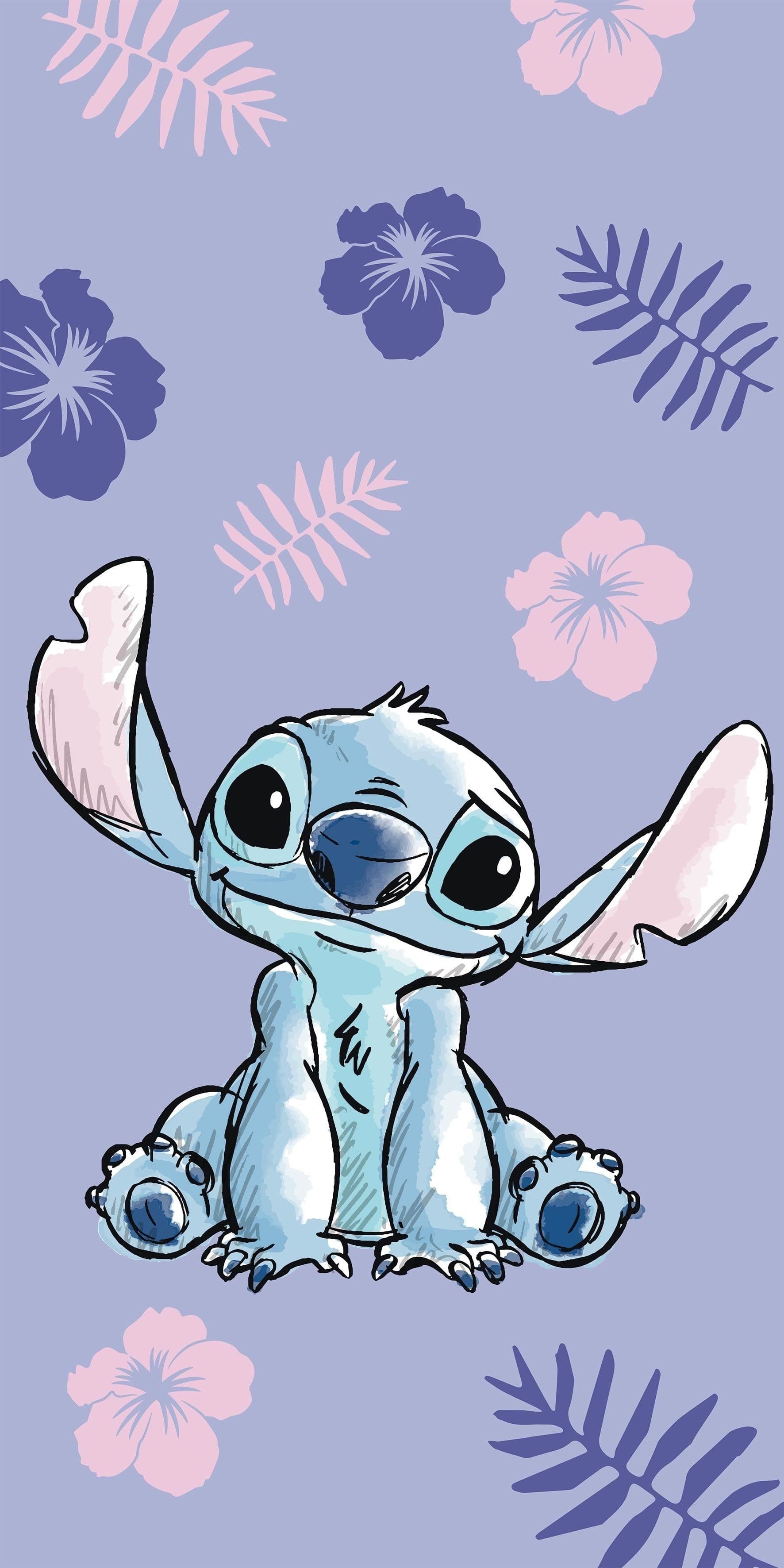 Lilo & Stitch Badetuch 70 x 140 cm Baumwolle Lilo & Stich Motiv