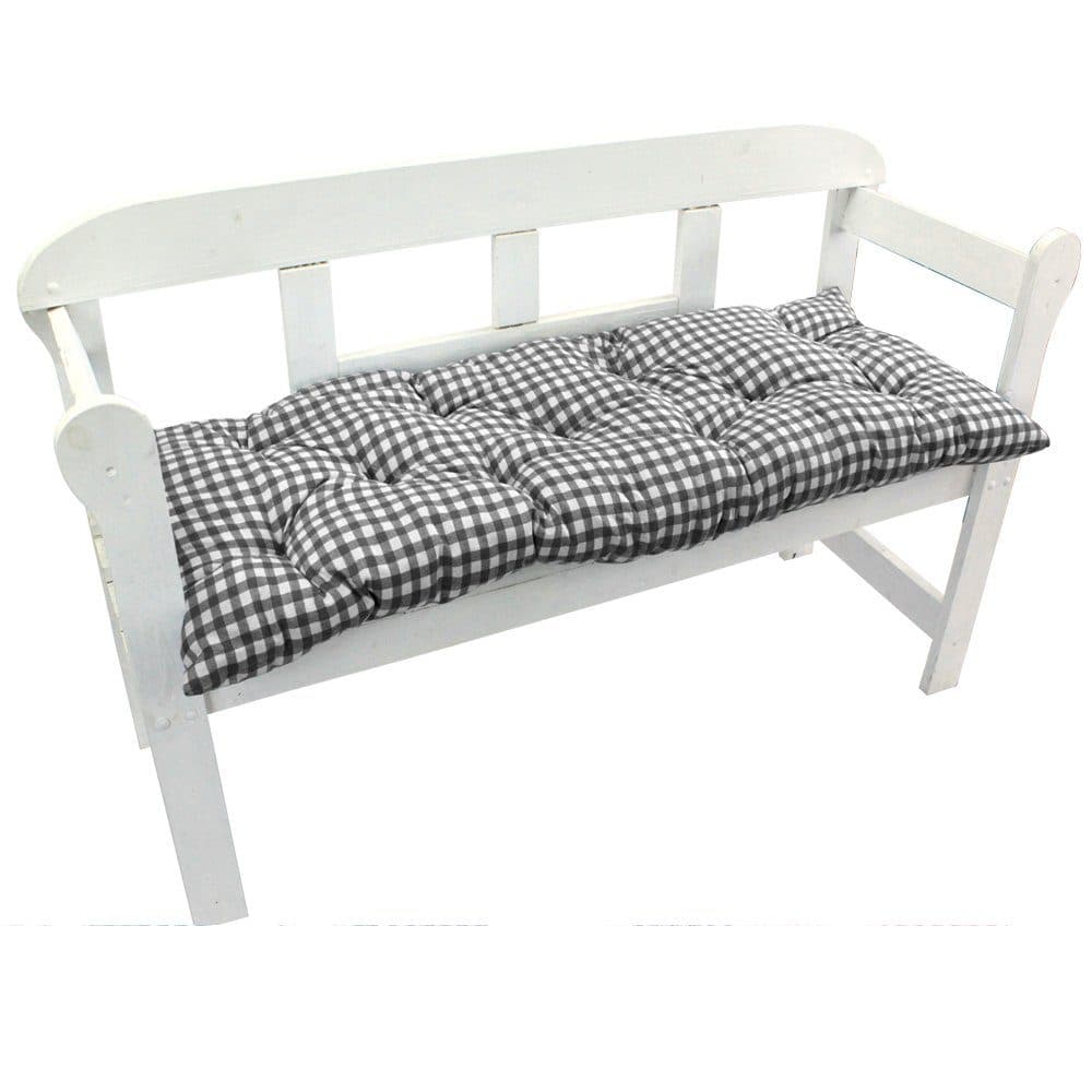 NYVI Bankauflage Ibiza Grau 110x45 cm Gartenbank Kissen