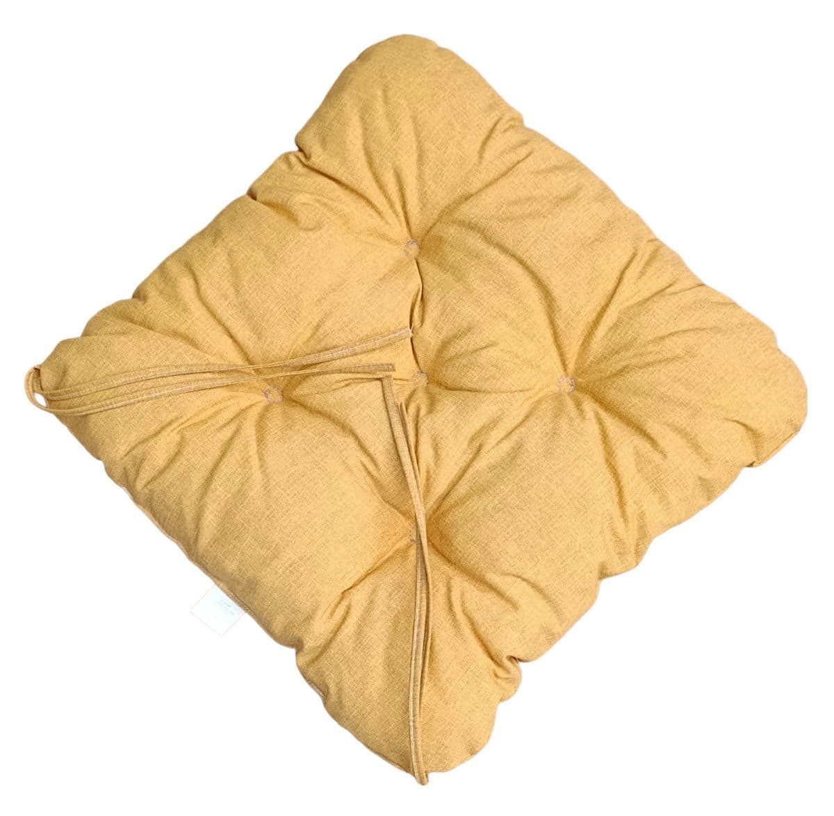 Rattani Sitzkissen Klara 40x40 cm Uni Living Gelb