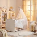 roba® Kombi-Kinderbett Lukas 70x140cm Little Stars oder Fox & Bunny inkl. Bettwäsche Bild 2