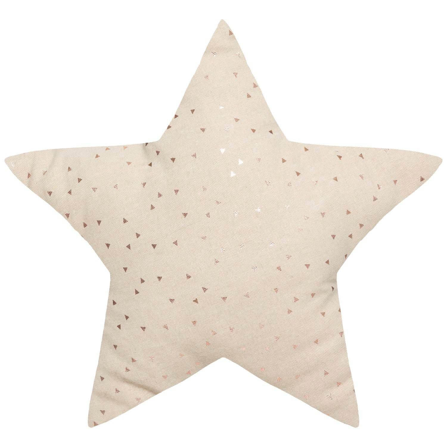 Atmosphera Dekokissen Stern Beige Baumwolle 40x40 cm - Bild 2