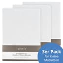LaLoona Spannbettlaken Weiß 3er Pack Baumwolle Baby Bild 2