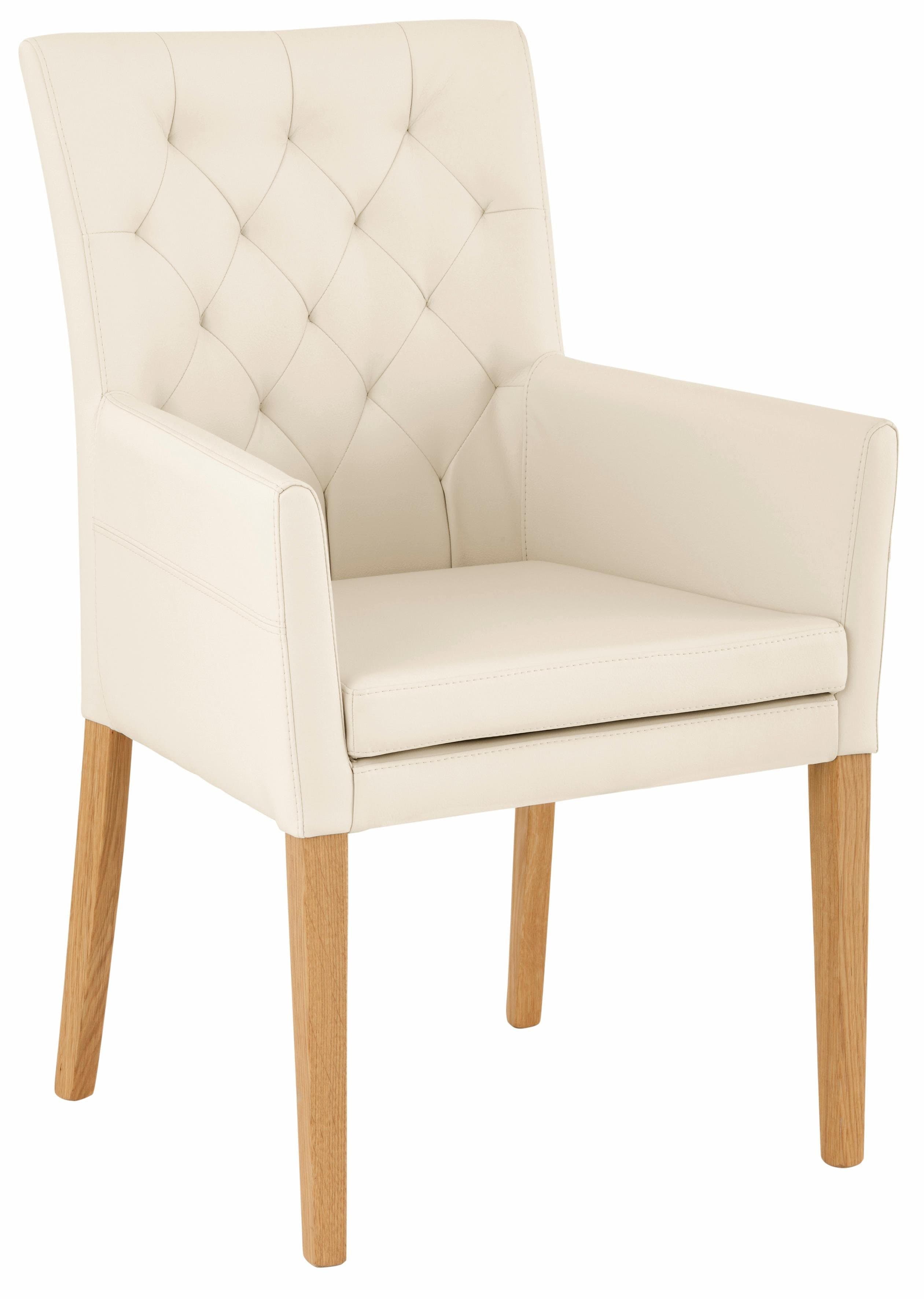 HOME AFFAIRE Colorado Esszimmerstuhl Beige mit Massivholzgestell - Bild 2