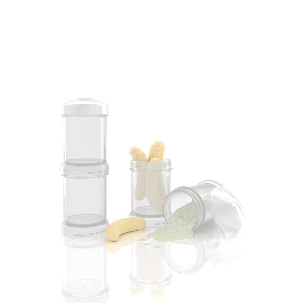 Twistshake Aufbewahrungsdose Milchpulverportionierer 2x100ml Transparent