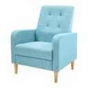 Woltu Ohrensessel Blau Relaxsessel mit Massivholzbeinen Bild 2