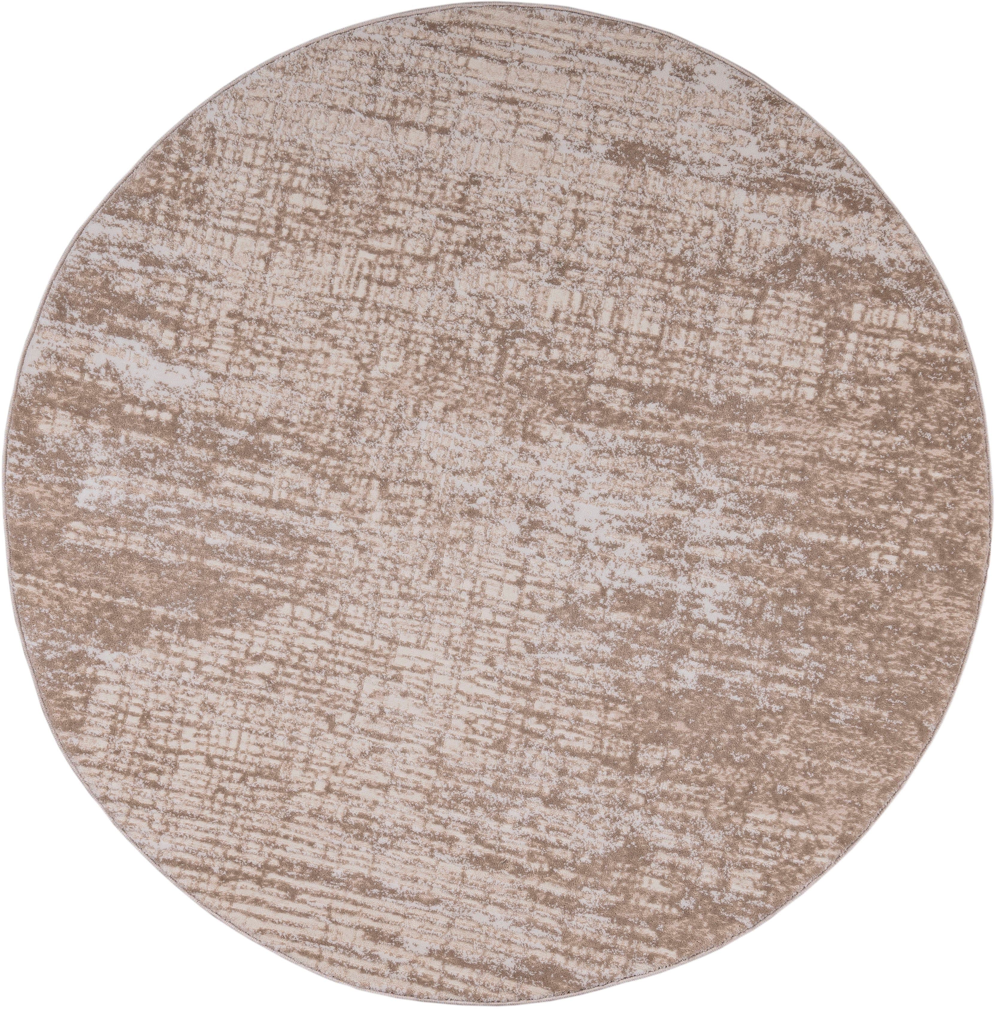 OTTO HOME Teppich Ariano Beige Rund 140cm Hoch-Tief-Struktur - Bild 2