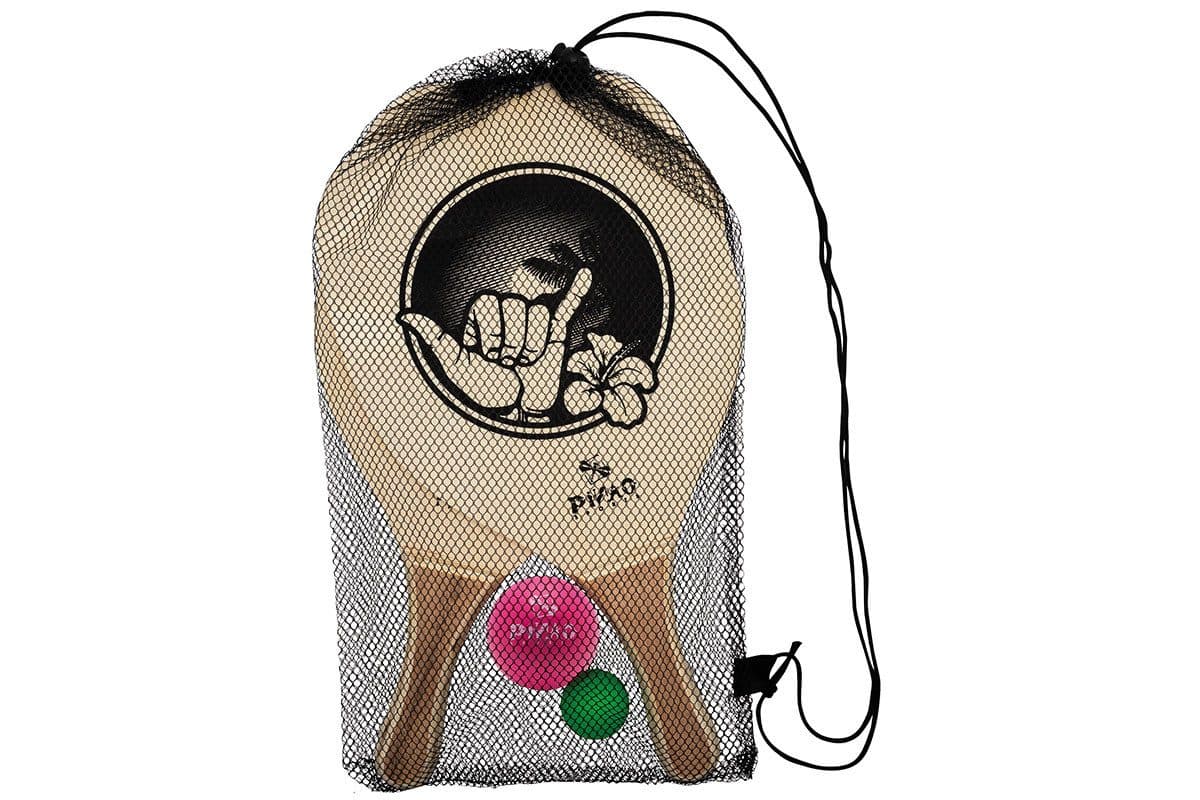 PiNAO Sports Beachball Set Maika 5-tlg. Holzschläger