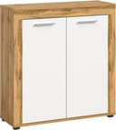 Home Affaire Highboard Aosta Weiß Eiche 2 Türen 3 Fächer Bild 2