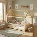 ecoMI Kinderbett Hausbett mit Rausfallschutz und Lattenrost Bild 2
