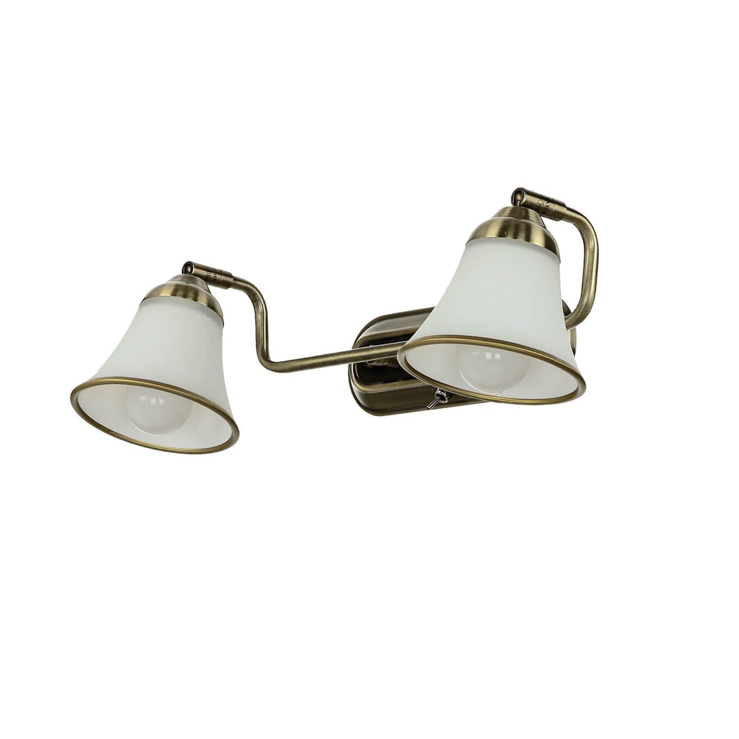 Licht-Erlebnisse Wandleuchte GRANDO Jugendstil Bronze Weiß schwenkbar - Bild 2