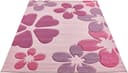 LUXOR LIVING Kinderteppich Flair Rosa Kurzflor Blumendesign Bild 2