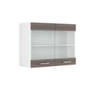 Vicco Glashängeschrank R-Line Grau Weiß 80 cm Bild 2