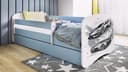 Raumhirsch Furniture Kinderbett Blau mit Sportwagen-Motiv und Stauraum Bild 2