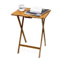 relaxdays Klapptisch Beistelltisch Bambus Klappbar Braun Bild 2