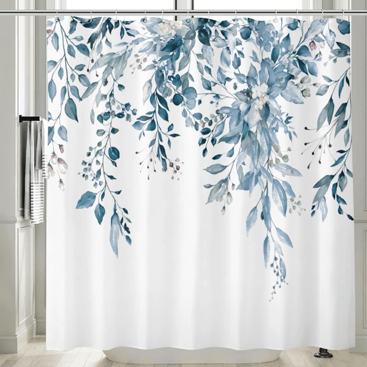 M&W DAS DESIGN Duschvorhang 180x200 cm Pflanzenmuster - Bild 2