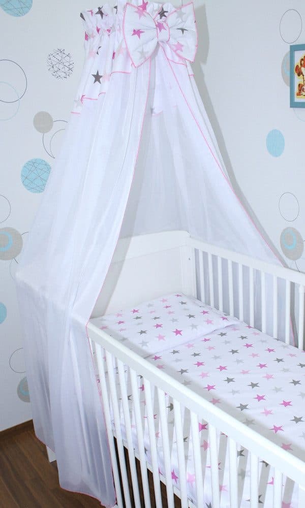 Primawela Betthimmel Weiß Chiffon mit Baumwollabschluss - Bild 2