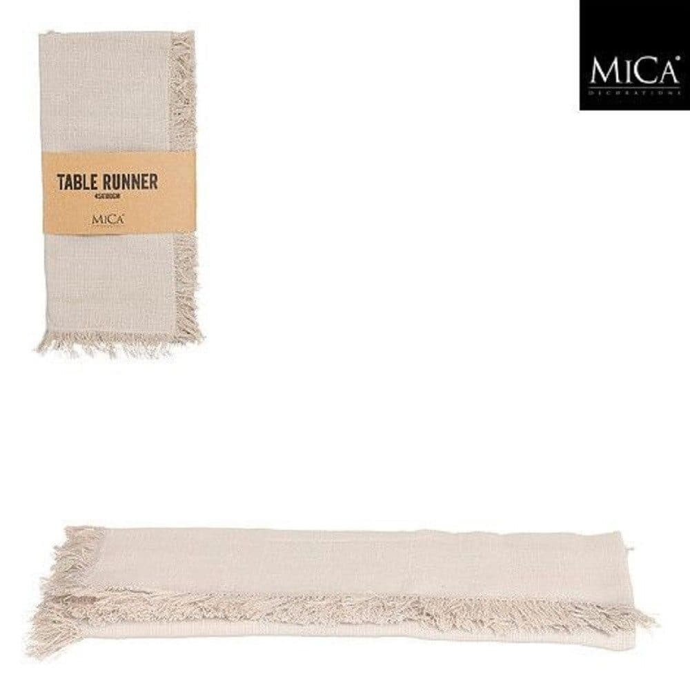 Mica Decorations Tischläufer Villia Beige 180x45 cm