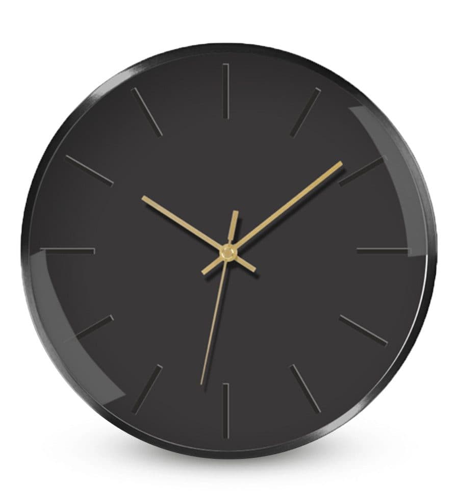 Miraval Wanduhr Klassisches Design Schwarz