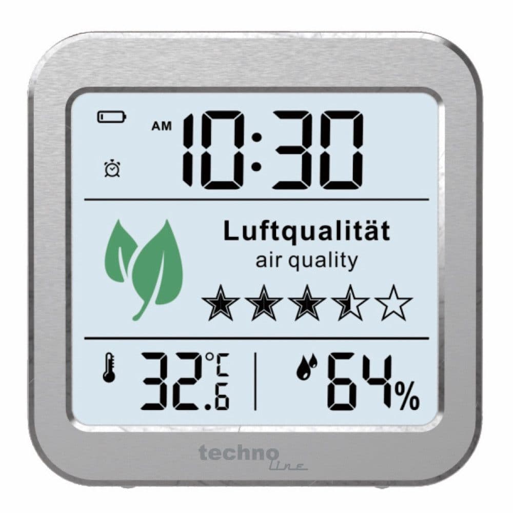 technoline Raumluft-Qualitätssensor WL 1020 mit farbiger Anzeige für Lüftungsempfehlung - Bild 2